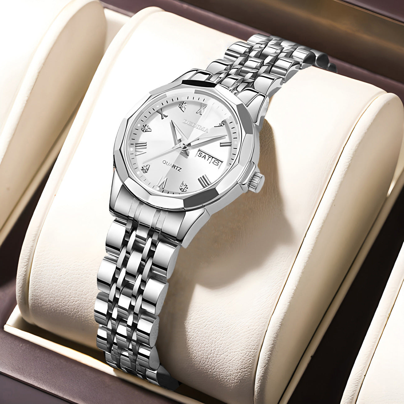 Diamond Double Calendar Waterproof Watch Diamond Double Calendar Waterproof Lumin | Ectron Online