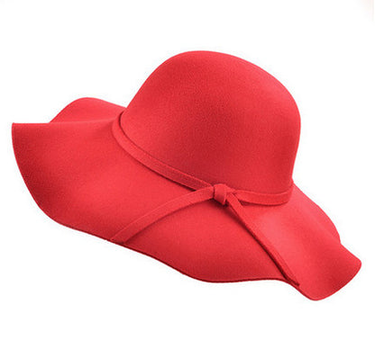 Dome wave side sun hat female