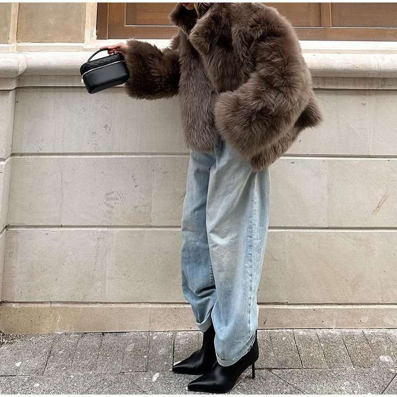 Eye-Catching Plush Fur Coat Plush Fur Coat Fashion Casual And Comfor | Ectron Online