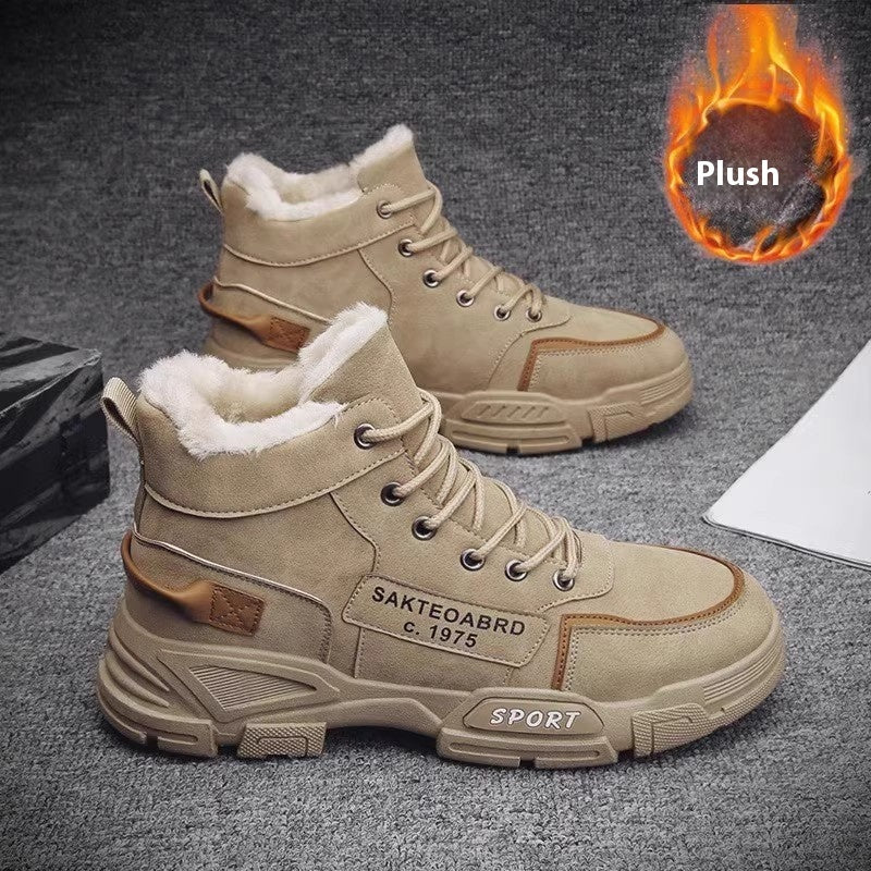 Fur-Lined High-Top Shoes Men's Shoes | Ectron Online