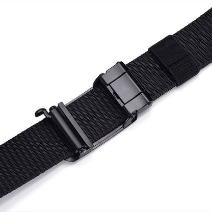 Men's Toothless Automatic Buckle Canvas Belt