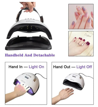 220W Professional UV LED Nail Lamp 220W Nail Dryer LED Lamp UV Light Polish | Ectron Online