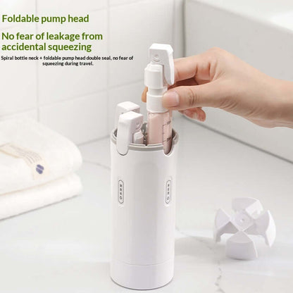 4-in-1 Portable Travel Dispenser | Leak-Proof Bottle Container