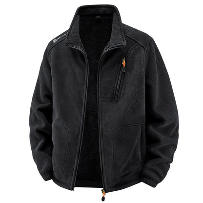 men's warm padded jacket with velvet lining