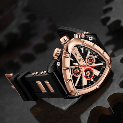 Men's Polygon Waterproof Watch Polygon Men's Multi-waterproof Luminous | Ectron Online