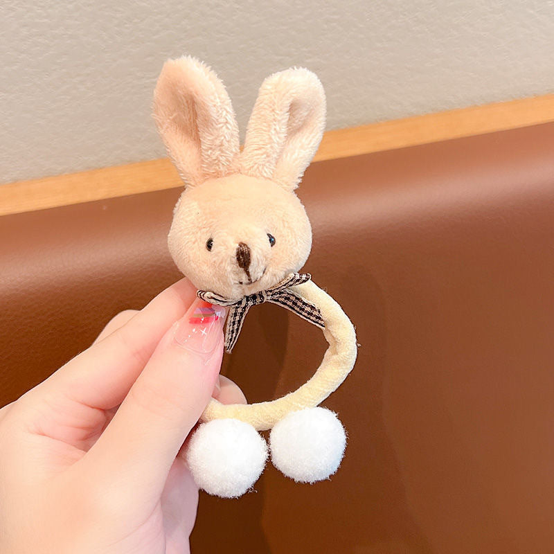 Cute Plush Cartoon Scrunchie – High Elasticity Hair Band Durable High Elasticity Does Not Hurt Ha | Ectron Online
