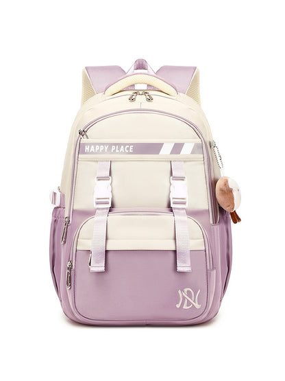 Minimalist Preppy Style Stain-resistant Schoolbag