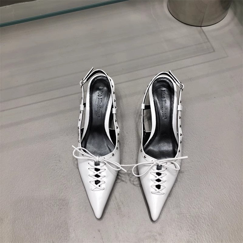 Women’s Bandage Bow Sandals – Elegant Temperament Style Women's Temperament Bandage Bow Toe Sand | Ectron Online