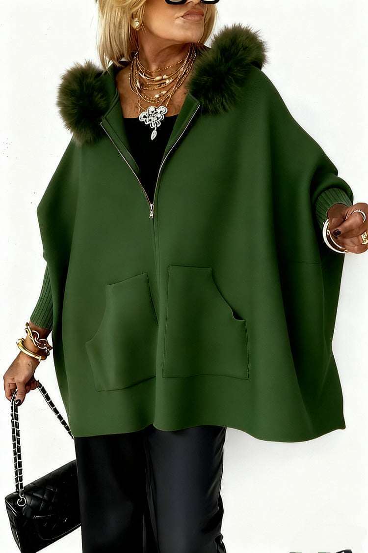 INS Plush Hooded Zip-Up Cardigan Ins Plush Hooded Cardigan Fashion Warm P | Ectron Online