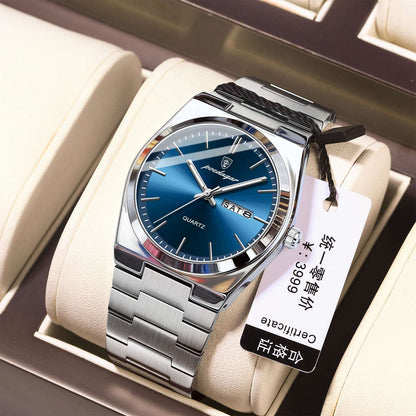 Men's Ultra-Thin Waterproof Watch Ultra-thin Men's Watch Waterproof Lumino | Ectron Online