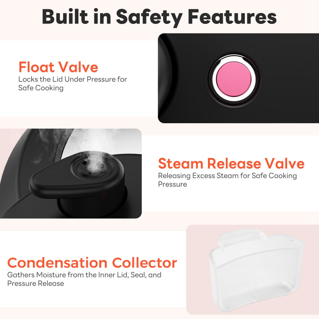 Multi-functional Electric Pressure Cooker | Instant Heat Stainless Steel Pot