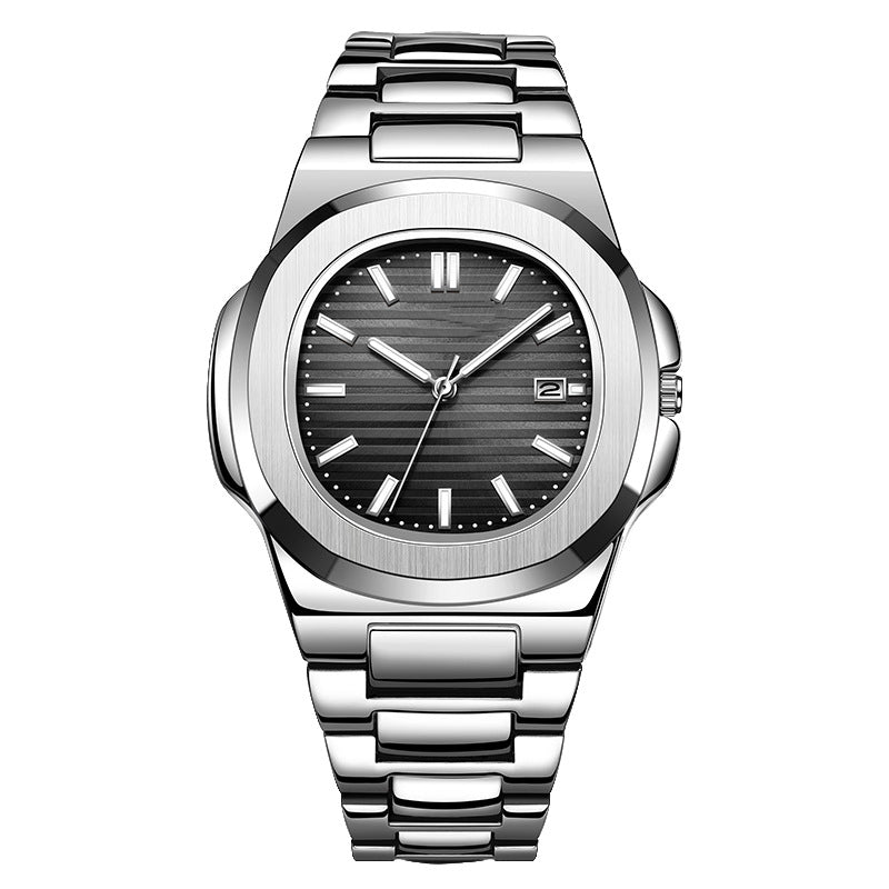 Fashion Steel Belt Calendar Luminous Watch Men Fashion Steel Belt Calendar Luminous Wat | Ectron Online