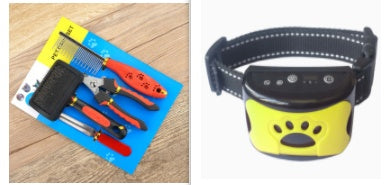 Dog Grooming Four-Piece Kit – Comb, Brush, Nail Scissors & File Dog Grooming Four-piece Comb Brush Nail | Ectron Online