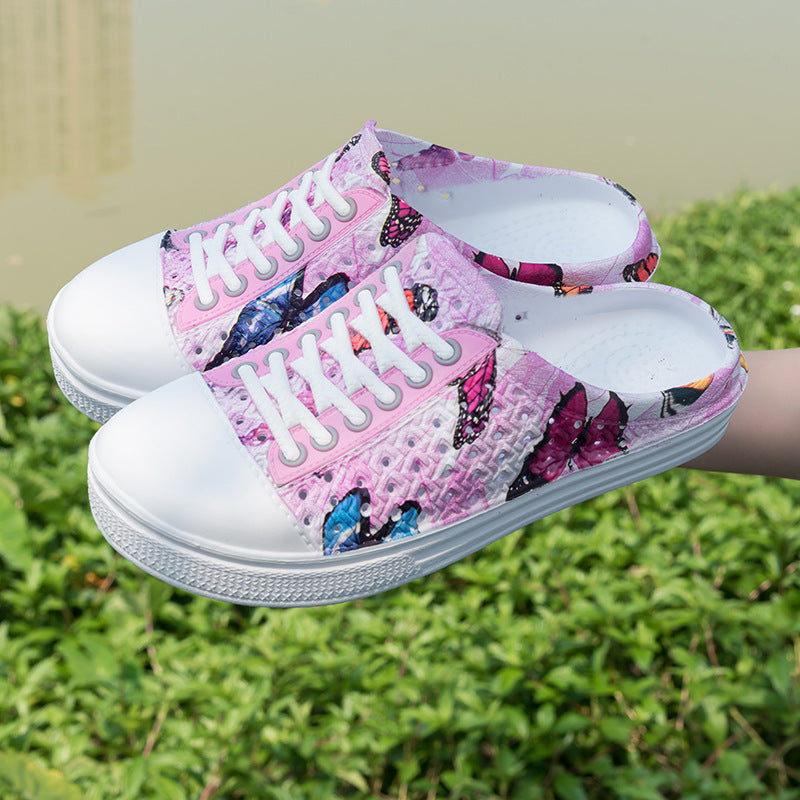 Summer New Student Platform Slippers Female Fashion Wild Trend Beach Shoes Female Original Dormitory Indoor Sandals Summer New Student Platform Slippers Fem | Ectron Online