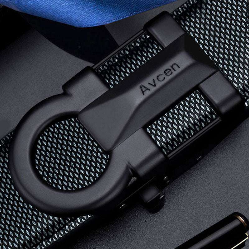 Men's Automatic Buckle Belt - High-End Cowhide & Trend Automatic Buckle High-end Trend Belt | Ectron Online