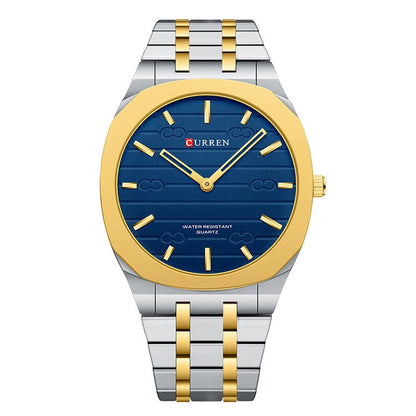 Men's Ultra-Thin Steel Watch Steel Watch Simple Calendar Large Dial U | Ectron Online