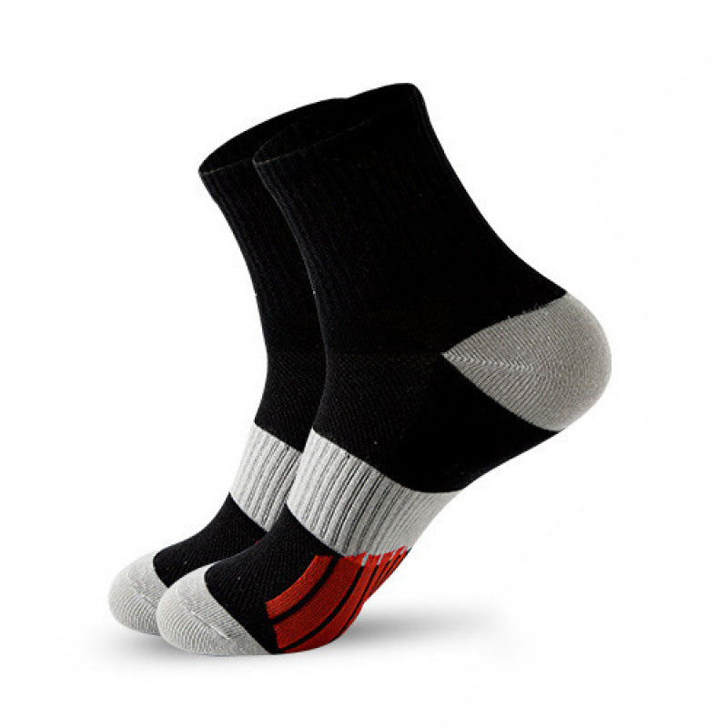 Men's Middle Tube Socks Color Matching Sports Basketball Socks