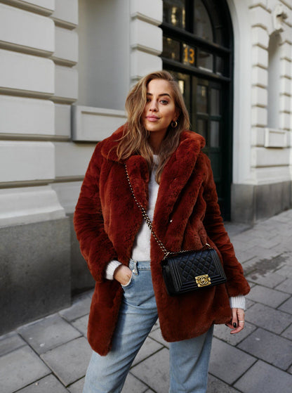 Women's Baggy Temperament Coat | Warm Casual Loose Fashion Overcoat Warm Temperament Leisure Baggy Coat | Ectron Online