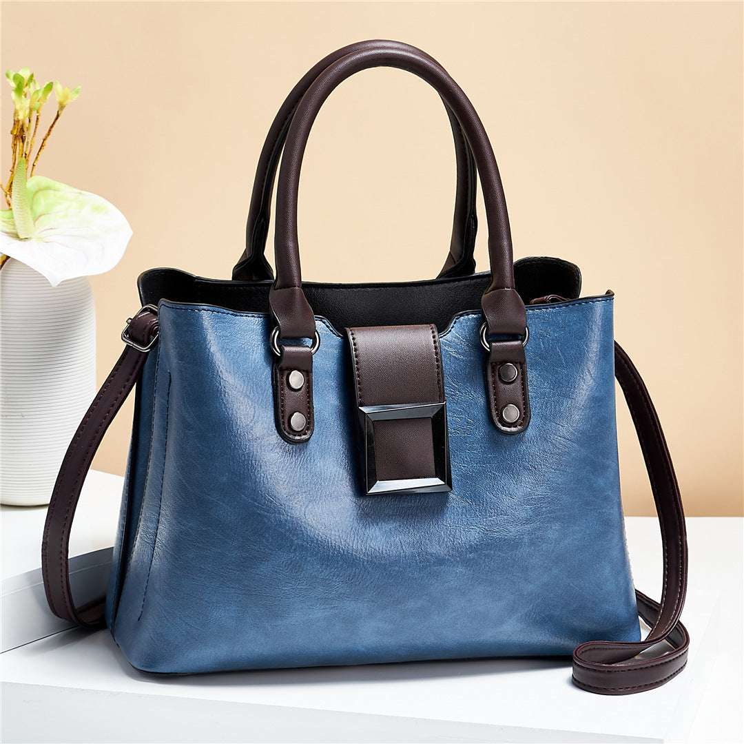 Women’s Shoulder Bag with Big Buckle - Crossbody Handbag Women Shoulder Bag Big Buckle Handbags W | Ectron Online