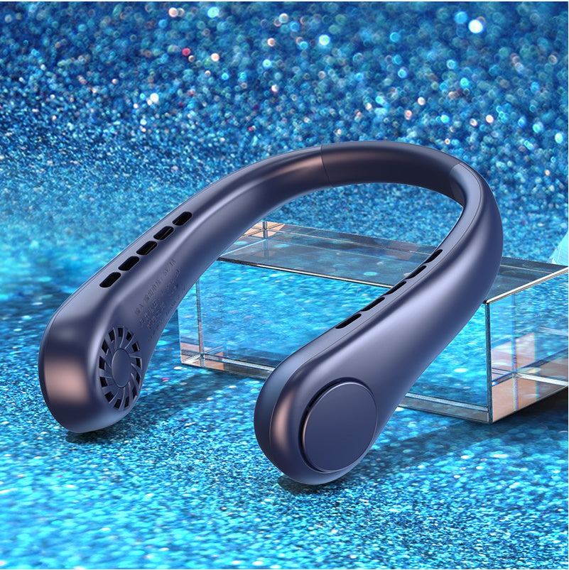 New Mini Neck Fan Portable Bladeless Hanging Neck Rechargeable Air Cooler Mini Summer Sports Fans Mini Neck Fan | Ectron Online