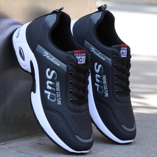 Autumn And Winter Leather Waterproof Shoes Non-slip Breathable Plus Size Men