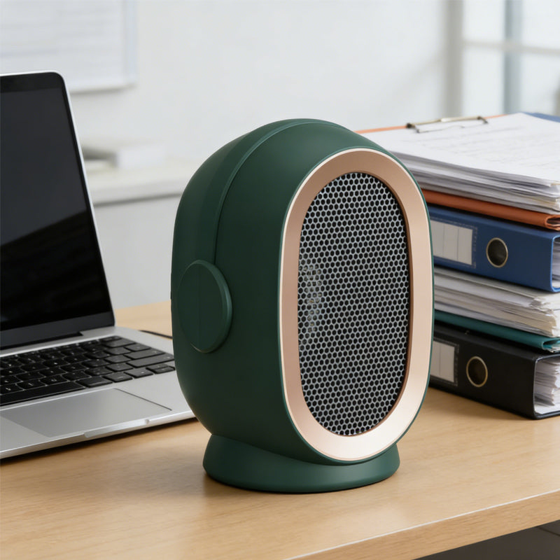 800W Mini Electric Fan Heater - Portable Heater for Office & Home