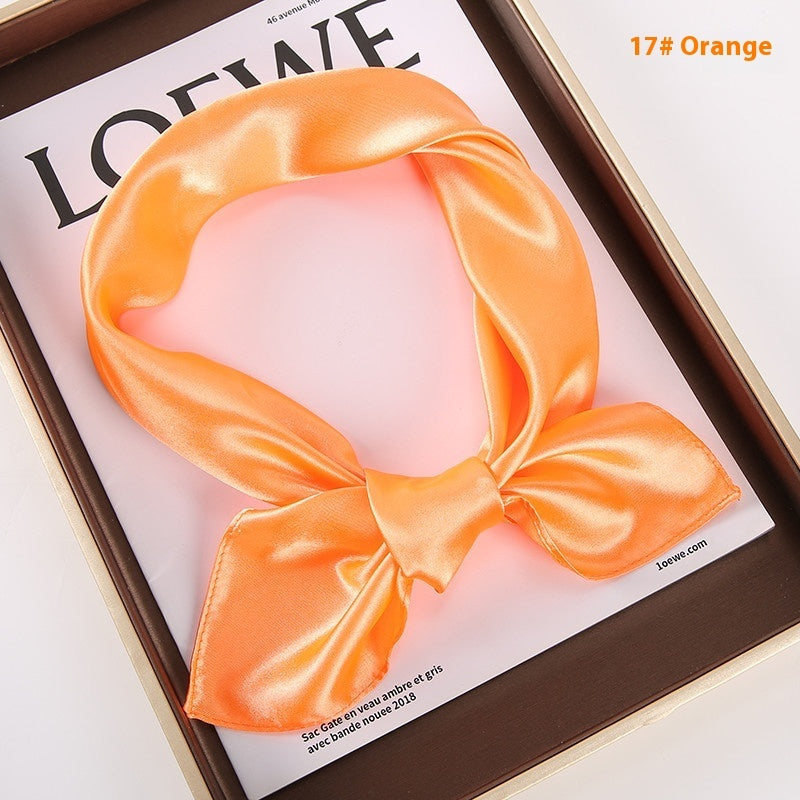Solid Color Square Scarf - Artificial Silk Elegance Solid Color Square Scarf Artificial Silk | Ectron Online