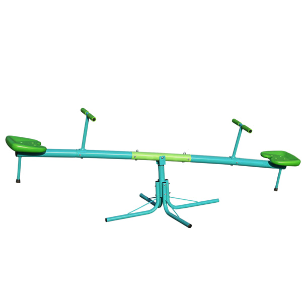 360° Swivel Kids Seesaw | Outdoor Toddler Sit and Spin Teeter Totter