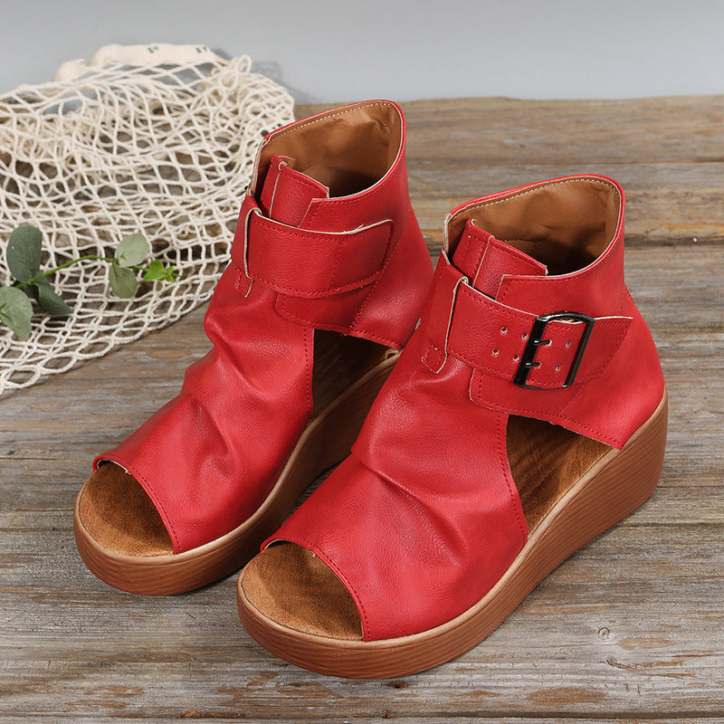 Women’s Summer High-Top Wedge Sandals – Stylish & Comfortable Women's Summer Fashion High-top Wedge Sa | Ectron Online