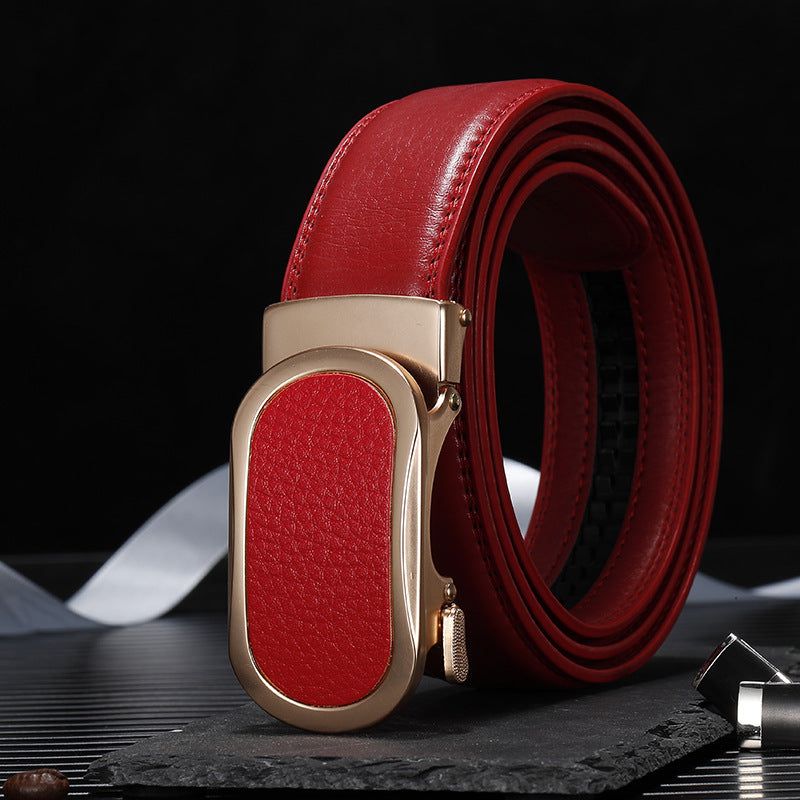 Men's Artificial Leather Comfort Click Belt