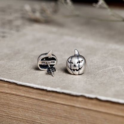 Halloween Pumpkin Head Stud Earrings