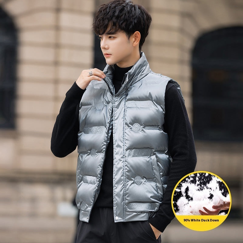 Men's Lightweight Slim Down Vest - Fashionable & Layerable Light & Fashionable Men's Slim Down Vest | Ectron Online