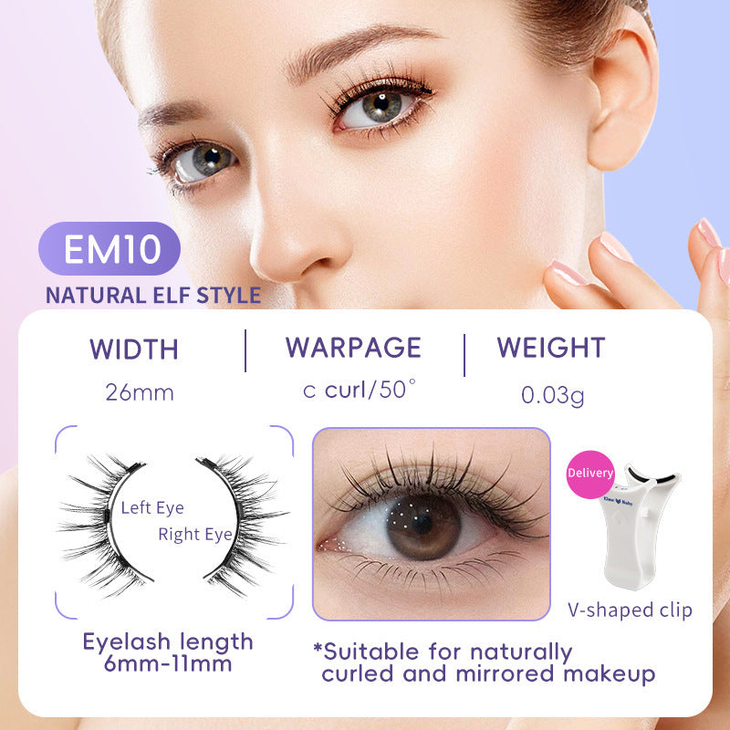 Natural Magnetic Mink False Eyelashes – Soft, Easy to Wear Natural Eyelashes Magnetic Suction False | Ectron Online