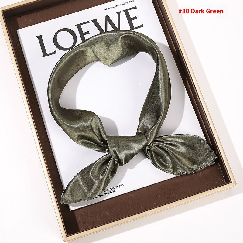 Solid Color Square Scarf - Artificial Silk Elegance Solid Color Square Scarf Artificial Silk | Ectron Online