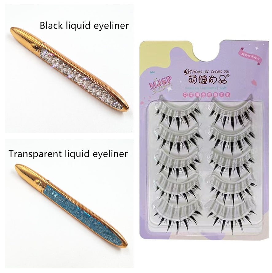 Self-Adhesive False Eyelashes –Multicolour Eyeliner,Glue-Free Lash Kit False Eyelashes Self-adhesive Eyeliner M | Ectron Online