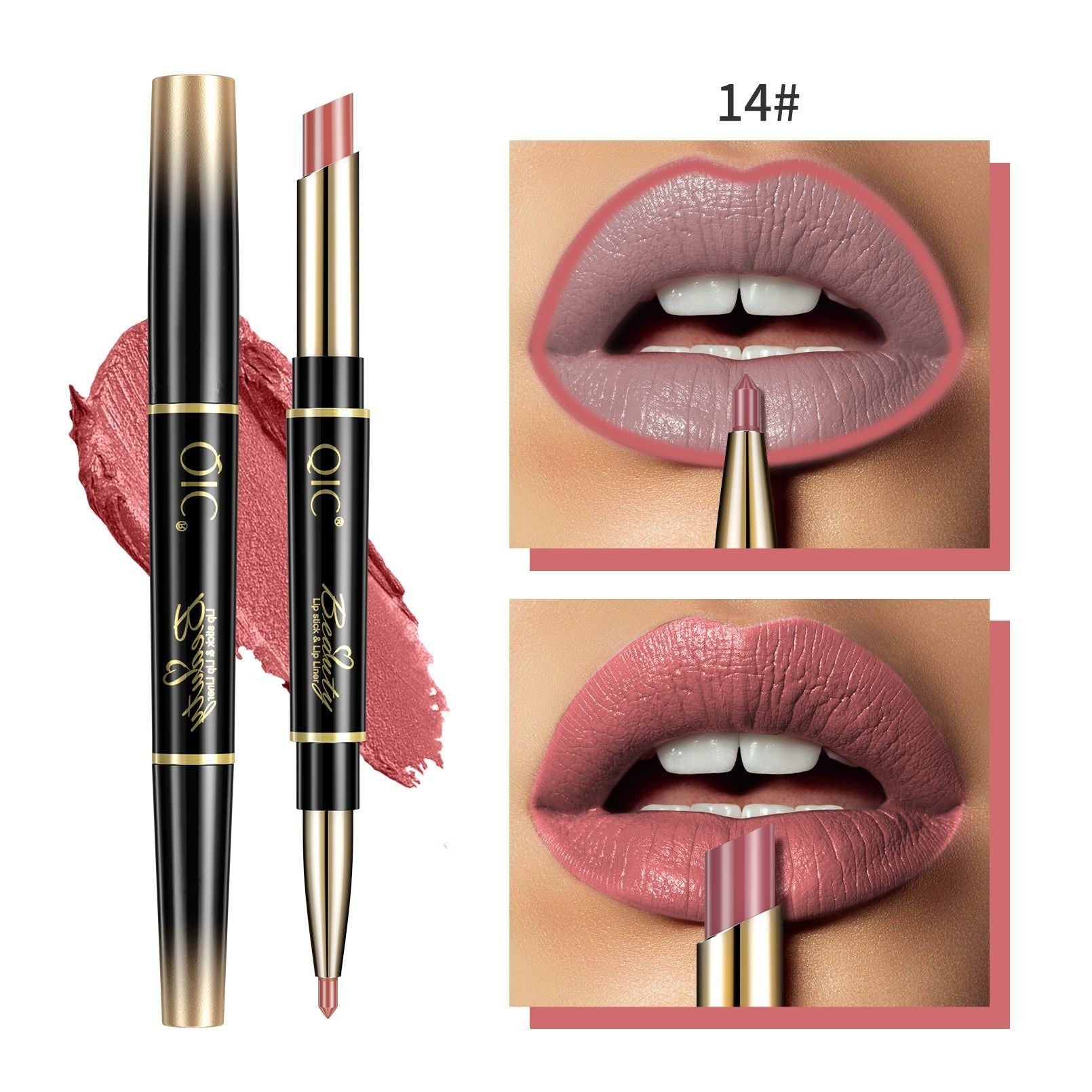Double-Headed Lipstick & Lip Liner High Quality Double-headed Lipstick Lip | Ectron Online