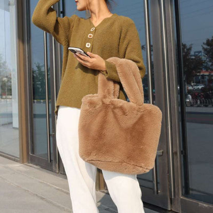 Women's Cute Furry Handbag