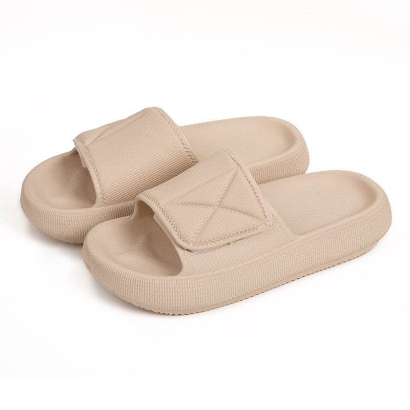 Poop Feeling Velcro Platform Female Summer Couple Bathroom Home Bath Eva Slippers Poop Feeling Velcro Platform Female Summ | Ectron Online