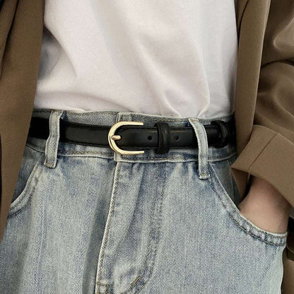 Super Easy To Match Soft Leather Belt Simple And Advanced