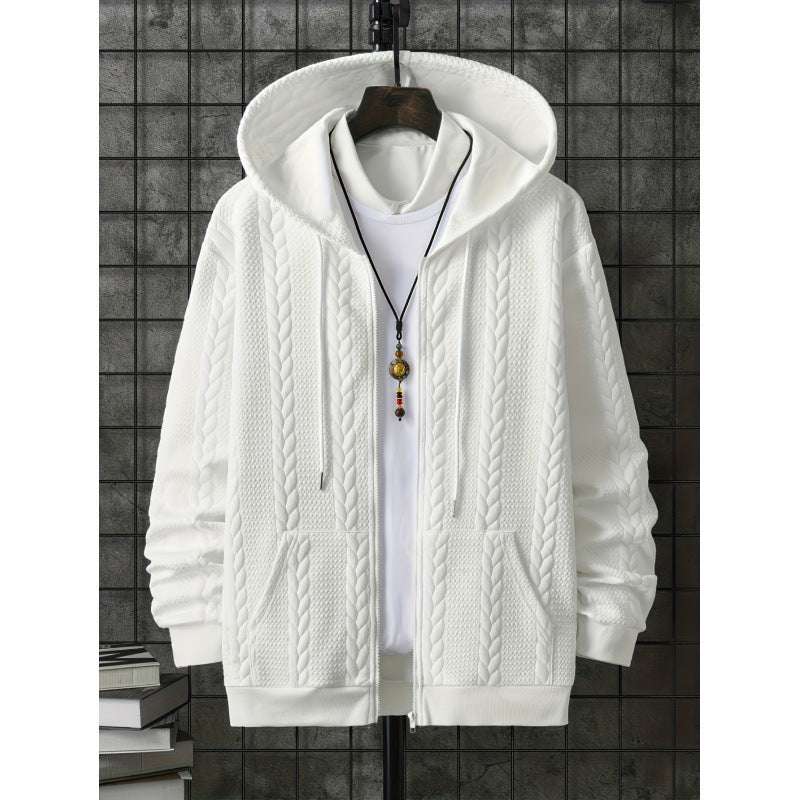 Men's Plus Size Casual Hooded Sweater