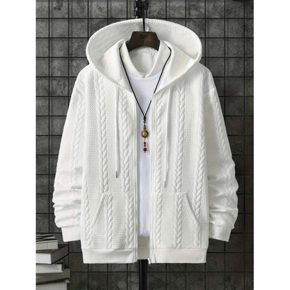 Men's Plus Size Casual Hooded Sweater