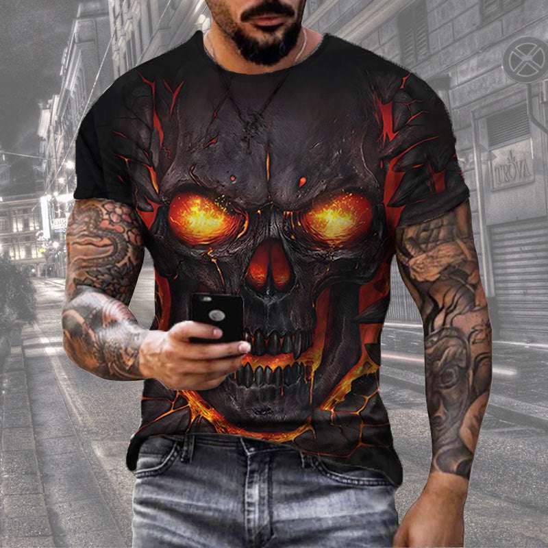 Men’s Digital Print Street Sports T-Shirt – Short Sleeve Tee Men's Digital Print Street Sports Short | Ectron Online