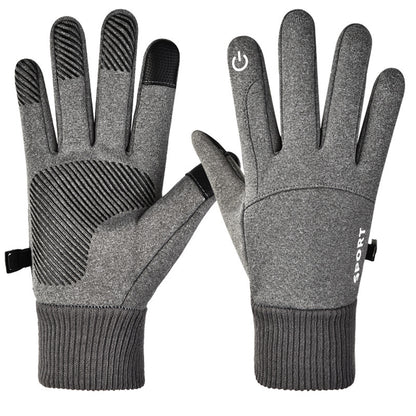 Men's Cycling Touchscreen Fleece Driving Gloves