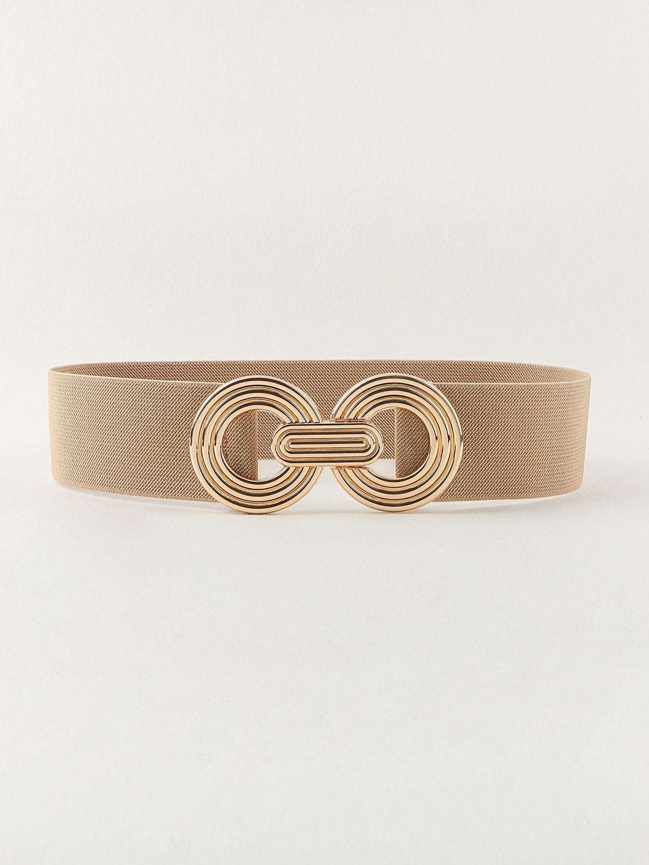 Geometric Buckle Elastic Wide Belt Belt | Ectron Online