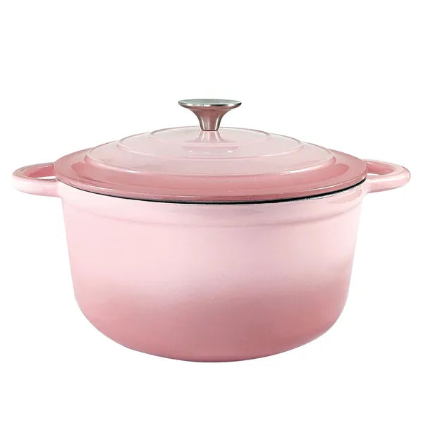 4.5 QT Enamel Cast Iron Dutch Oven - Pot with Lid & Dual Handles