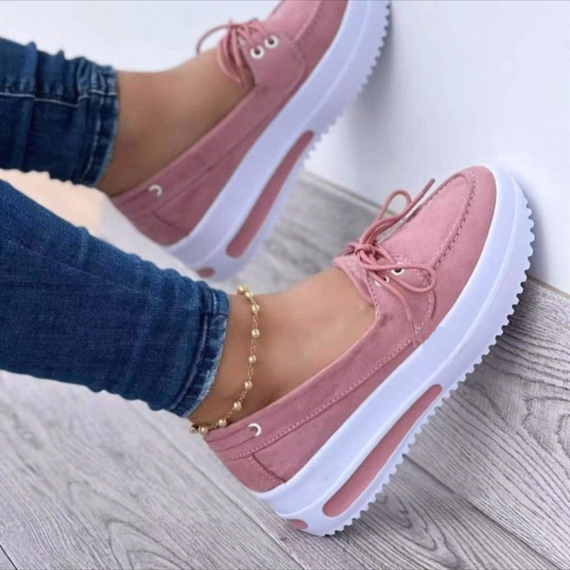 Women’s Lace-Up Wedge Flats – Casual & Comfortable Shoes Women's Lace-up Flats Shoes Wedges Heel | Ectron Online