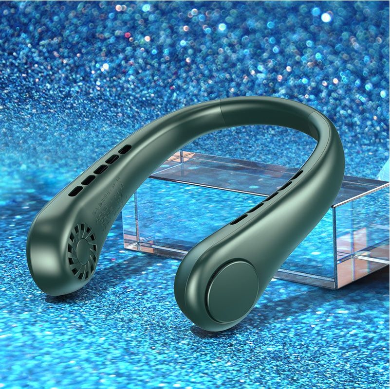 New Mini Neck Fan Portable Bladeless Hanging Neck Rechargeable Air Cooler Mini Summer Sports Fans Mini Neck Fan | Ectron Online