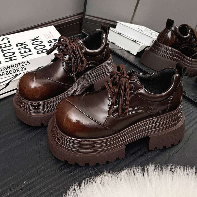 Women's Platform Brushed Shoes Raise The Bottom Versatile Brushed Women | Ectron Online