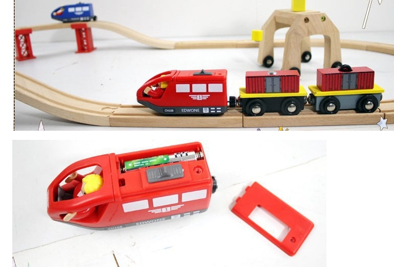 Children's car electric rail car toy