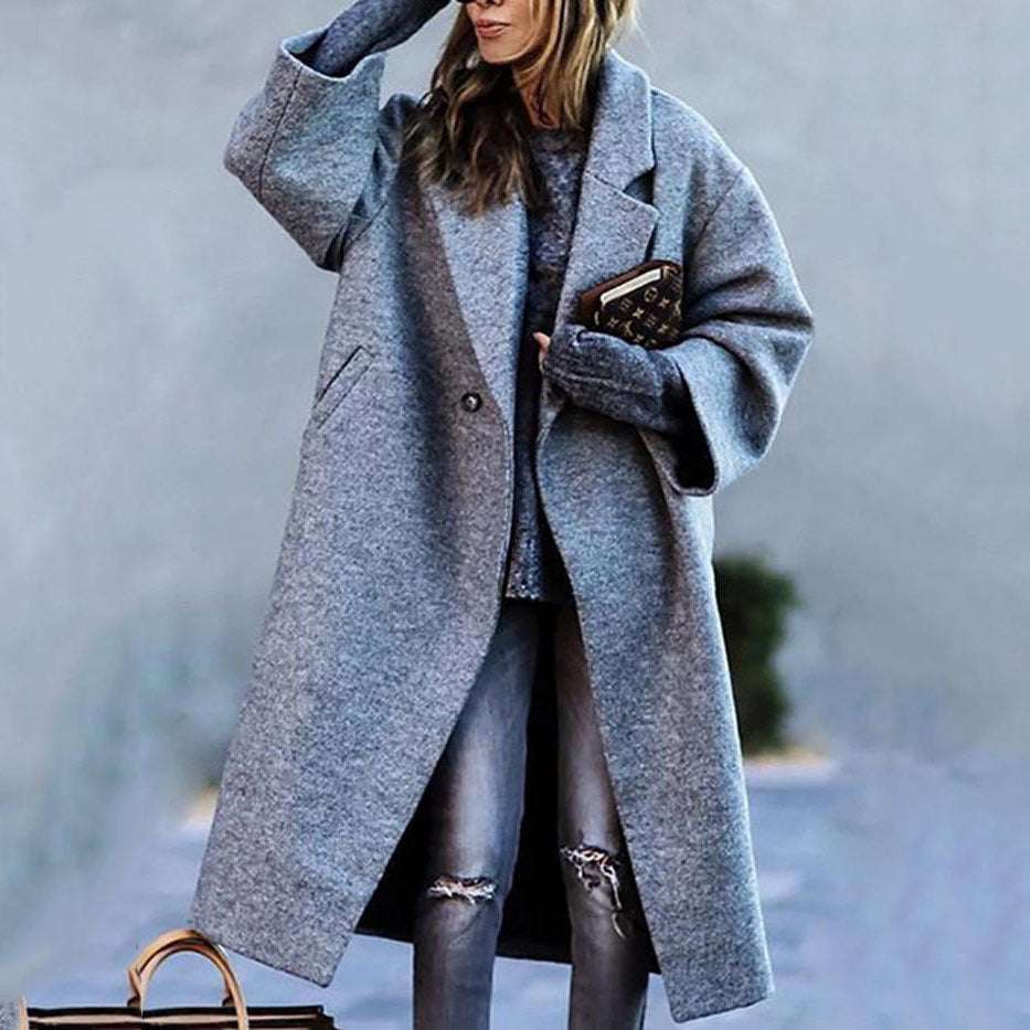 Women's Color Matching Plaid Coat - Long-sleeved Outerwear Women's Color Matching Plaid Long-sleeve | Ectron Online